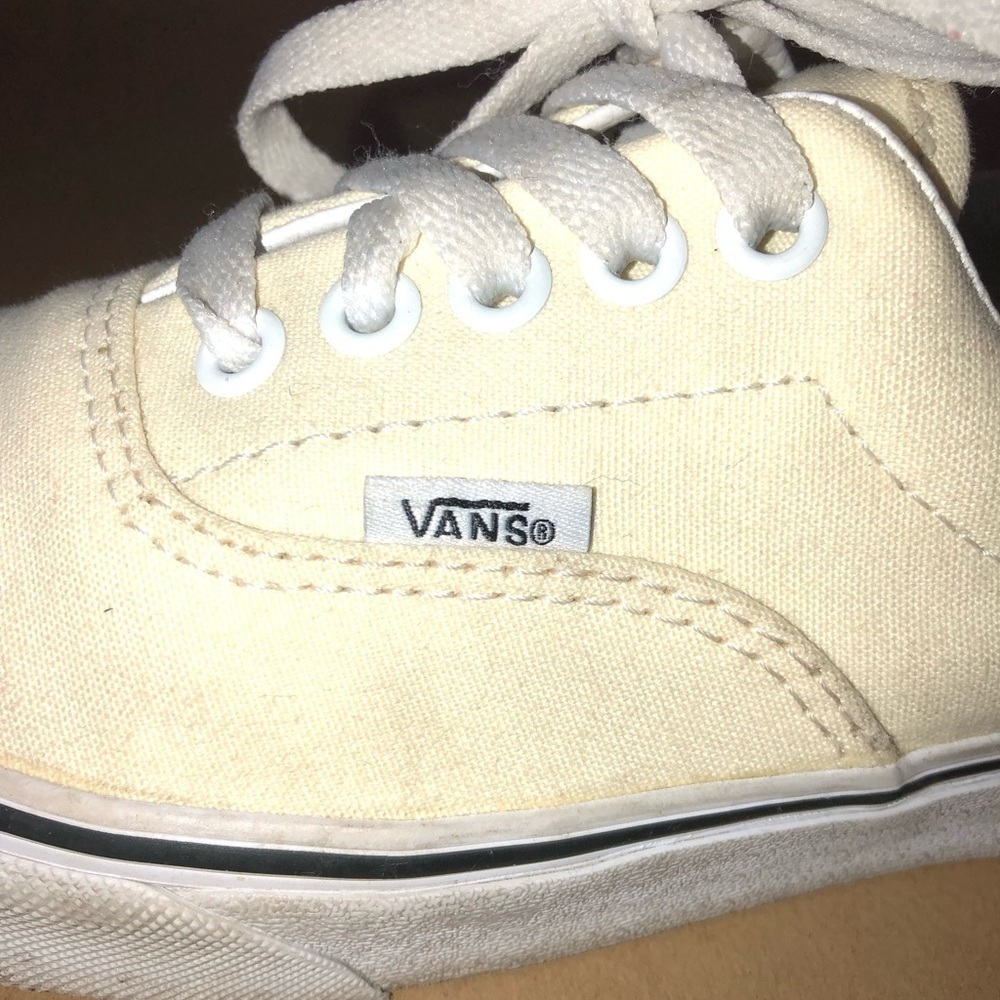 VANS Sneaker low top women's 8/men's 6.5 Beige Yellow Unisex Shoes - Picture 7 of 12